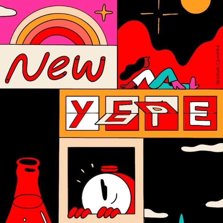 Coca-Colaのインスタグラム：「Some people have New Year’s resolutions. We like New Year’s optimism. 👇 Drop yours in the comments!」