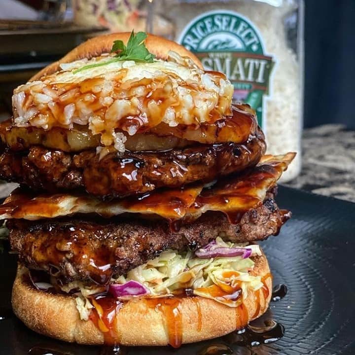 Flavorgod Seasoningsさんのインスタグラム写真 - (Flavorgod SeasoningsInstagram)「Beef Teriyaki.. burger style? by customer @platesbykandt seasoned with Flavorgod sweet n tangy topper and everything seasoning!⁠ -⁠ Add delicious flavors to your meals!⬇️⁠ Click link in the bio -> @flavorgod  www.flavorgod.com⁠ -⁠  🔥I’m gonna describe this from the bottom up. Wasabi coleslaw on the bottom, homemade bulgogi seasoned patty, two crispy fried wonton wrappers between each patty for more crunch, grilled pineapple, topped with a @riceselect Jasmati rice patty I made that wasn’t easy lol. All in between our favorite @auntmilliesbread buns⁠ ⁠ Coleslaw, buns and ground beef seasoned with @flavorgod sweet n tangy and everything⁠ -⁠ Flavor God Seasonings are:⁠ 💥 Zero Calories per Serving ⁠ 💥 KETO & PALEO⁠ 💥 VEGAN Options ⁠ 💥 Low Salt⁠ 💥 GLUTEN FREE & KOSHER⁠ 💥 NO MSG⁠ 💥 DAIRY FREE Options⁠ 💥 All Natural & Made Fresh⁠ 💥 Shelf life is 24 Months⁠ -⁠ #food #foodie #flavorgod #seasonings #glutenfree #mealprep #seasonings #breakfast #lunch #dinner #yummy #delicious #foodporn」1月1日 9時01分 - flavorgod
