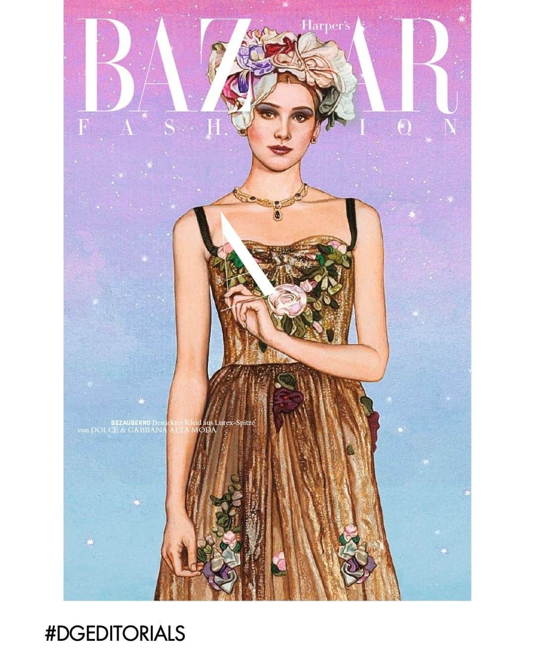 ドルチェ&ガッバーナさんのインスタグラム写真 - (ドルチェ&ガッバーナInstagram)「A #DGAltaModa look featured in @harpersbazaargermany    @pierremornetillustrateur  @Kaimargrander  @kerstinschneiderhb    #DGEditorials #DolceGabbana」1月1日 2時00分 - dolcegabbana