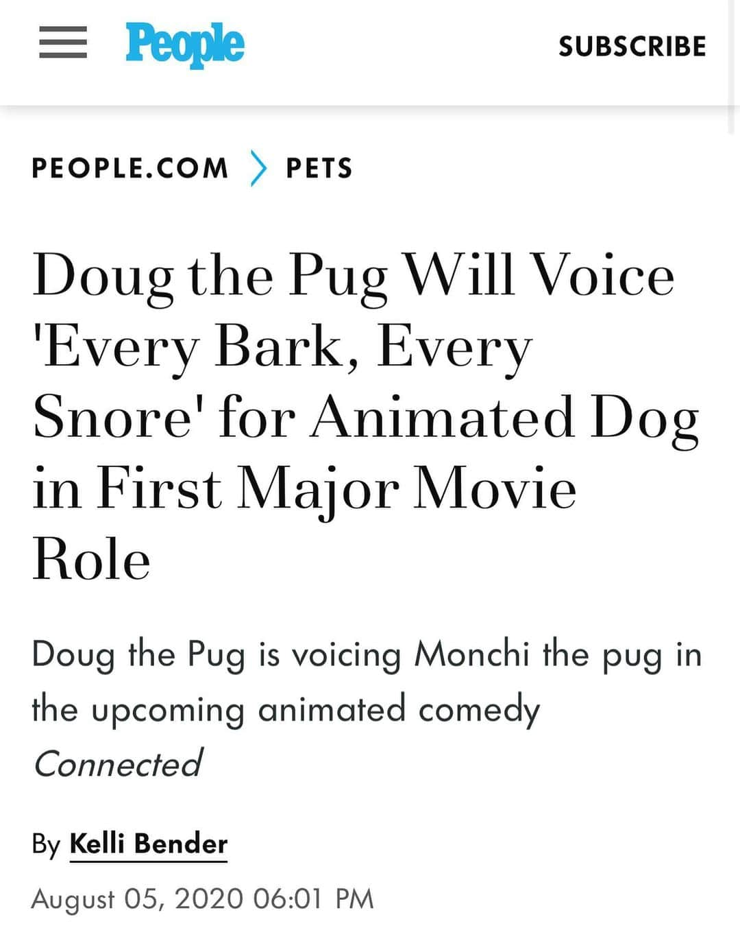 itsdougthepugさんのインスタグラム写真 - (itsdougthepugInstagram)「“What a year” -Doug • Lots of ups and downs this year to say the least, but so grateful for all of my fans and the chance to spread lots of smiles when we all needed it most! This year started off with a spot in a Super Bowl Commercial, then I had to cancel all of my meet and greets. I got the chance to be a voice actor in @connectedmovie which is something to look forward to for 2021!! I launched my foundation, @dougthepugfoundation, and we have already donated $15k to a family in need. I won a second @peopleschoice award, became closer with my sister @duhitsfiona with all my time spent at home, and realized how important self care is. With a year as scary and uncertain as this one has been, u guys truly made me realize how I’m the luckiest pug in the World. Keep smilin, keep shinin...knowing u can always count on me. Can’t wait to announce more things coming in 2021!!」1月1日 2時34分 - itsdougthepug