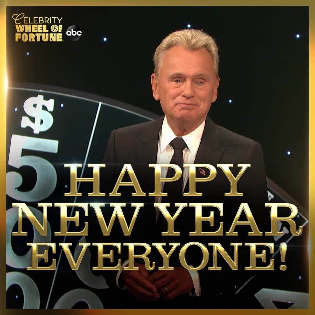 アメリカン・ブロードキャスティング・カンパニーのインスタグラム：「The category is: Happy New Year from #CelebrityWheelOfFortune!」