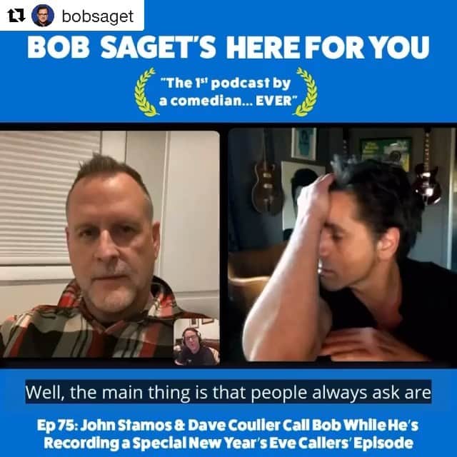 デイブ・クーリエのインスタグラム：「Me and @johnstamos surprise @bobsaget on TODAY’S NEW Episode Titled: “John Stamos & Dave Coulier Call Bob While He’s Recording a Special New Year’s Eve Callers’ Episode.”  FOLLOW & LISTEN at:  https://spoti.fi/3n369Kq   @spotifypodcasts @Spotify @spotifyuk @spotifyaunz @spotifycanada @spotifymx @spotifysa @spotifysuomi @spotifyfrance @spotifyitaly @spotifysweden @spotifybrasil @spotifypoland @spotifyspain @spotifyasia @spotifyrussia @spotifyde @spotifyjp @spotifylatam @spotifyindia @spotifyargentina @spotifyarabia @spotifyksa @spotifynl @studio71us  @studio71uk @studio71fr @studio71it #comedypodcast #podcast」