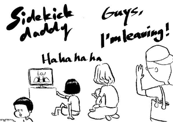 ケイタイモさんのインスタグラム写真 - (ケイタイモInstagram)「2020/12/31 Sidekick  daddy #sidekickdaddy #comic #comics #instacomic #instacomics #familycomic #familycomics #webcomic #webcomics #parenting #family5 #japan」1月1日 3時18分 - k_e_i_t_a_i_m_o