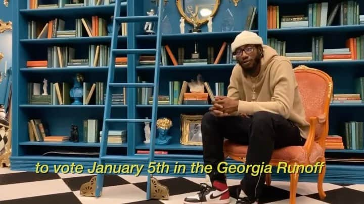 イマン・シャンパートのインスタグラム：「GEORGIA! I know it's been a crazy year but we gotta keep going. Time moves fast around the holidays, but taking action to secure your's, your babies', and your community's future doesn't have to be hard. It's SUPER important you take the time today to make your plan to vote in the January 5th Georgia Runoff election. @CampusVoteProject has all of the resources to help if you're not sure where to start. #ad I need you to get out and vote early in person or take your mail-in ballot to a dropoff box asap. Link in my Stories. Don't sit this one out -- the January 5th Georgia Runoff is so important because it will determine which party controls the Senate. Exercise your right to vote, and early! #campusvoteproject #georgiarunoff」