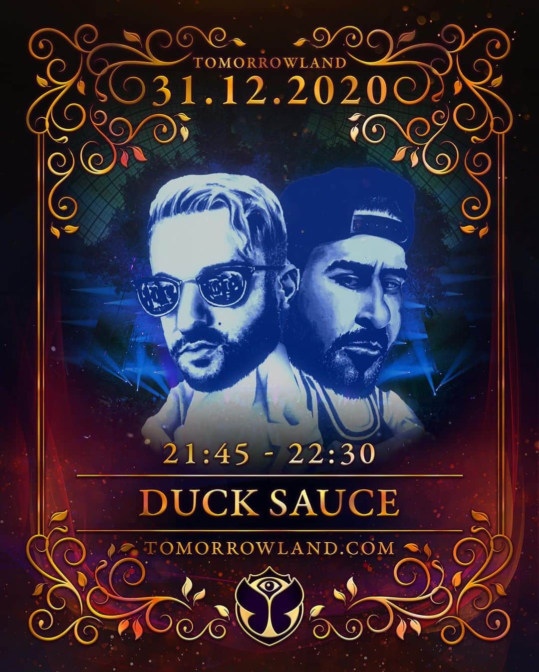 アーマンド・ヴァン・ヘルデンのインスタグラム：「NYE Tomorrowland Duck Sauce set tonight!! Happy Need A New Year to all! @tomorrowland @ducksaucenyc」