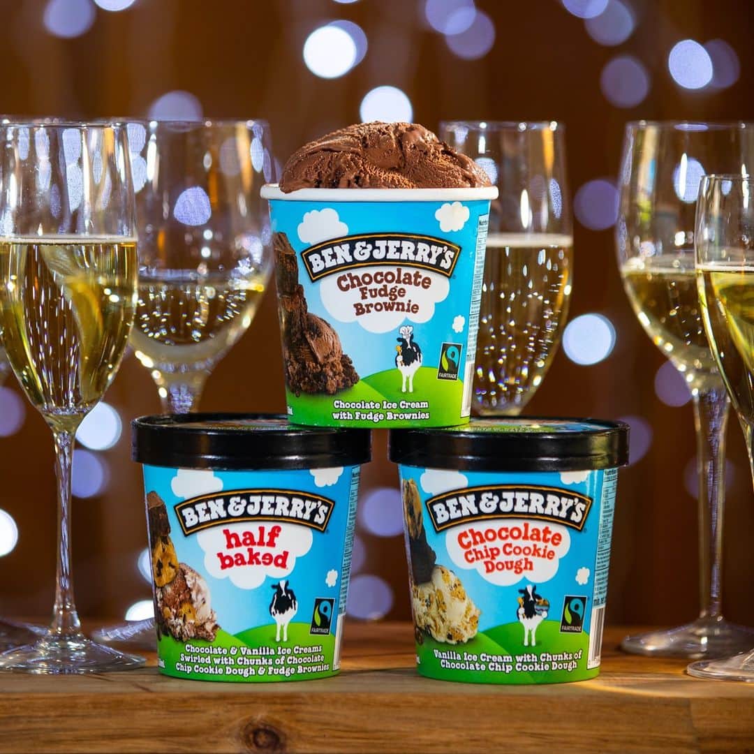 Ben & Jerry'sのインスタグラム：「Swirl ya later, 2020! 🥂⁠ ⁠ Order your favorites for delivery at the link in our bio!」