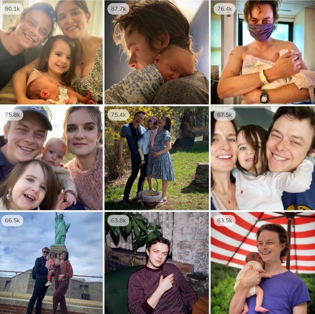 デイン・デハーンのインスタグラム：「Amongst all the tragedy of a shitshow that was 2020, I will always be grateful for the time I got to spend with my family, the birth of my most perfect son, and the purpose my children gave me every day. #topnine2020」