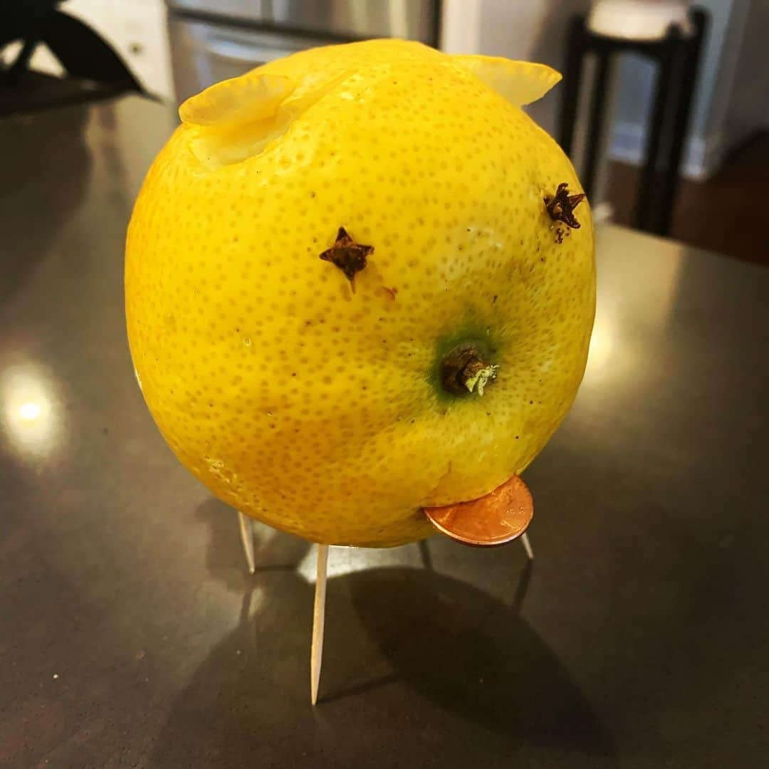 レスリー・フェラさんのインスタグラム写真 - (レスリー・フェラInstagram)「What better way to say “Sayonara!” to 2020 (and the expletive it was) than to make a lucky Lemon 🍋 Pig 🐷? Here’s mine!」1月1日 5時13分 - mslesleyfera