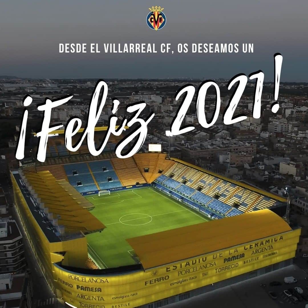 ビジャレアルCFのインスタグラム：「Groguets, por vosotros y -sobre todo- que sea 𝗖𝗢𝗡 𝗩𝗢𝗦𝗢𝗧𝗥𝗢𝗦 🥂. Desde el #Villarreal os queremos desear, de todo corazón 💛 un... . ¡¡¡𝔽𝔼𝕃𝕀ℤ 𝟚𝟘𝟚𝟙 🥳🍾!!!  . Yellows, for you and -above all- may it be WITH YOU 🥂. From #Villarreal we wish you a heartfelt 💛...  HAPPY 2021!!! 🥳🍾 . #Villarreal #futbol #football #soccer #laliga #feliz2021 #felizañonuevo」