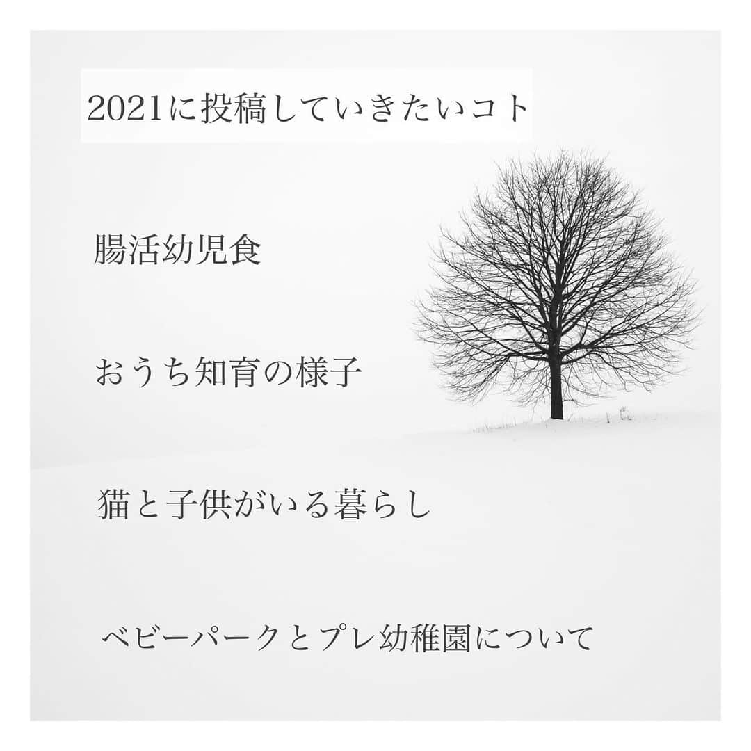 mamamizu.32のインスタグラム：「あけましておめでとうございます❤︎﻿ ﻿ ﻿ ﻿ ﻿ 2020 思い出は正直コロナ！笑﻿ あとは幼児教育に興味持ち始めたりして﻿ 関わり方やマインドを意識できたこと﻿ 沖縄旅行行けたことかなぁ❤︎❤︎❤︎﻿ ﻿ ﻿ ﻿ 2021 は新事業のための準備や、﻿ ゆっちゃんをプレ幼稚園にいれるので﻿ 農地を買うためまず農家の研修もしたいし﻿ でもそろそろ兄弟ほしいし、流れに身を﻿ 任せてあれこれしていきたいと思います！﻿ ﻿ ﻿ ﻿ そしてもえらん幼児教室アンバサダーに﻿ なれたのでそれの投稿や実践をしたい！﻿ ﻿ 毎日完全フリーにはできてないけど、﻿ なるべく避けるというのを意識してて﻿ 肉フリー、砂糖フリー、グルテンフリー﻿ 乳製品フリー、をゆずちゃんは実践してるので﻿ 腸活飯をもっと投稿にしてもいいかなー？と﻿ 思ったのでそれも今年はやりたい＾＾﻿ ﻿ ﻿ あとは池尻校から大宮校にベビパ転校した﻿ ので引き続きベビパから学ぶ独自の目線と﻿ モンテ✖︎ハーバード要素から学ぶことを﻿ シェアしていきたいです＾＾﻿ ﻿ ﻿ あとは妹のメインクーンのむひかちゃんと﻿ おゆずの絡みを自己満であげさせてください★﻿ ﻿ ﻿ ﻿ ﻿ ﻿ ﻿ みなさんにとってわくわくして楽しい﻿ そんな1年になりますように！！﻿ コロナ落ち着いたらオフラインでも﻿ 是非会いましょう🥺✨﻿ インターも近いから東京1時間以内で﻿ つくし、特急なら新宿まで30分くらいだし﻿ 主要駅までも電車で1時間以内だと思うので﻿ 今年はたくさんあそびたいっ！！！﻿ ﻿ ﻿ ﻿ ﻿ ﻿ ﻿ #あけましておめでとうございます  #今年もよろしくお願いします  #happynewyear  #happynewyear2021」