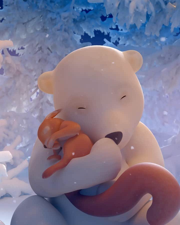 のインスタグラム：「Happy 2021! May this coming year be filled with joy, sparkle, love and kindness, for you and your dearest ones. #ArtyTheBear」