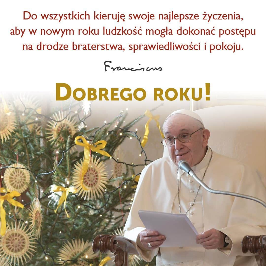 フランシスコ（ローマ教皇）さんのインスタグラム写真 - (フランシスコ（ローマ教皇）Instagram)「🙏🏻 Happy New Year! Feliz Ano Novo! ¡Feliz Año! Buon Anno! Bonne Année! Ein Gutes Neues Jahr! Dobrego Roku! 🙏🏾」1月1日 19時26分 - franciscus