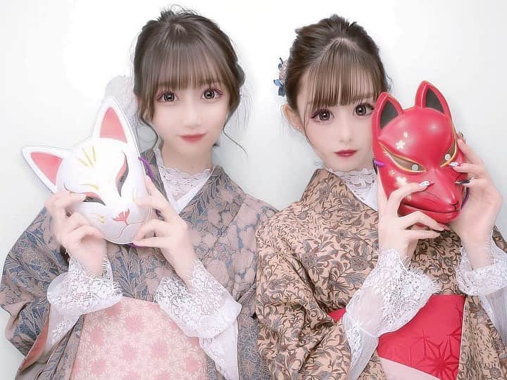 西山瑚々さんのインスタグラム写真 - (西山瑚々Instagram)「おみくじ引いたんだけど2人揃って凶でした……2020年に引いたから大丈夫だよね！今日引いてくる😸  #着物プリ #プリント倶楽部」1月1日 11時09分 - __oococoo