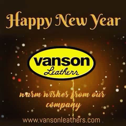 バンソンのインスタグラム：「Wishing you all a blissful new year. Hope that joy and success follow you in every sector of life. Thanks for supporting us through this challenging year. Here’s hope that the New one will be much better for all of us!! .  #happy #happynewyear #holiday #vanson #anonovo #2021 #vansonleathers #prosperity #luck #money #love and #peace」