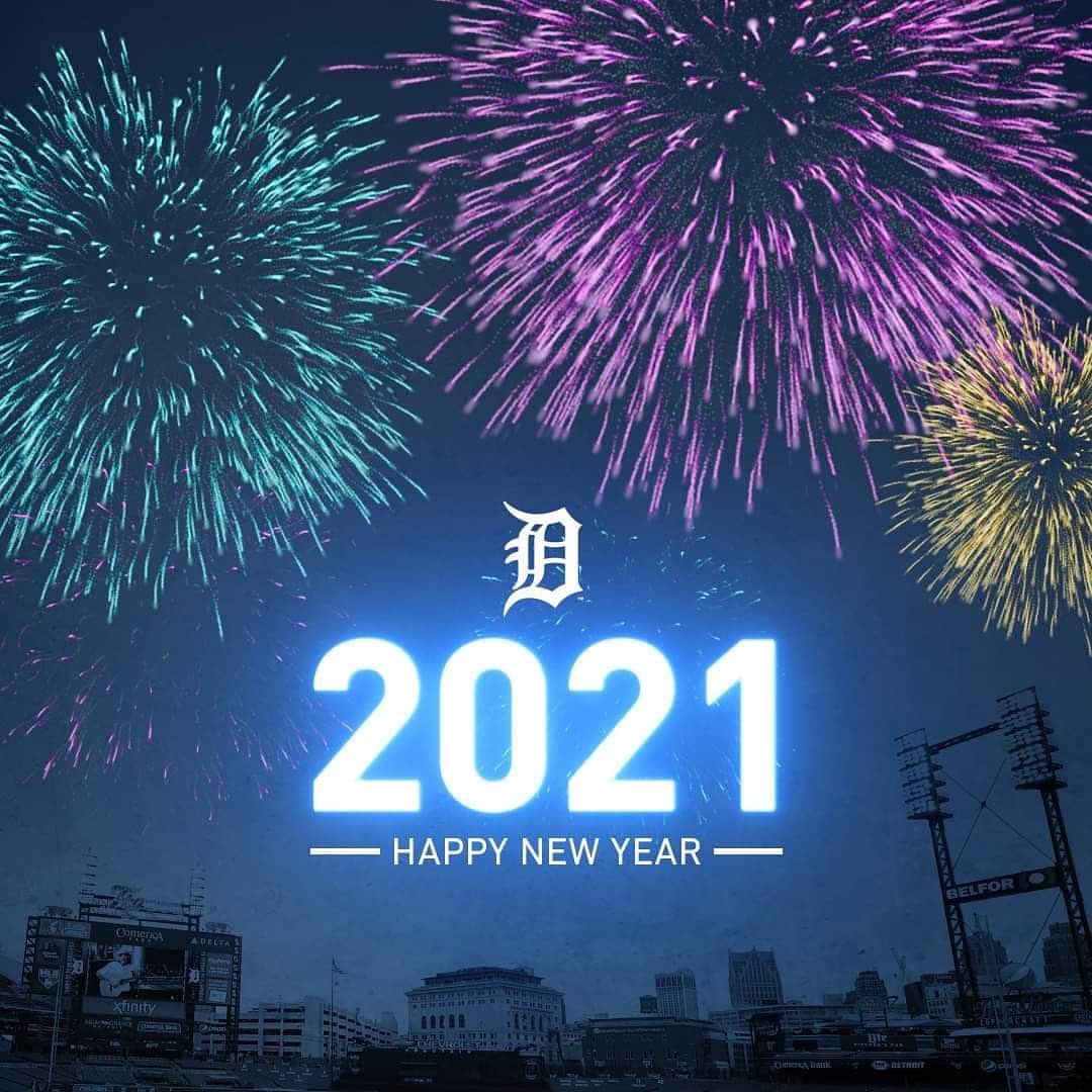 デトロイト・タイガースさんのインスタグラム写真 - (デトロイト・タイガースInstagram)「We made it to 2021! Happy New Year, #Tigers fans! 🎉」1月1日 14時00分 - tigers