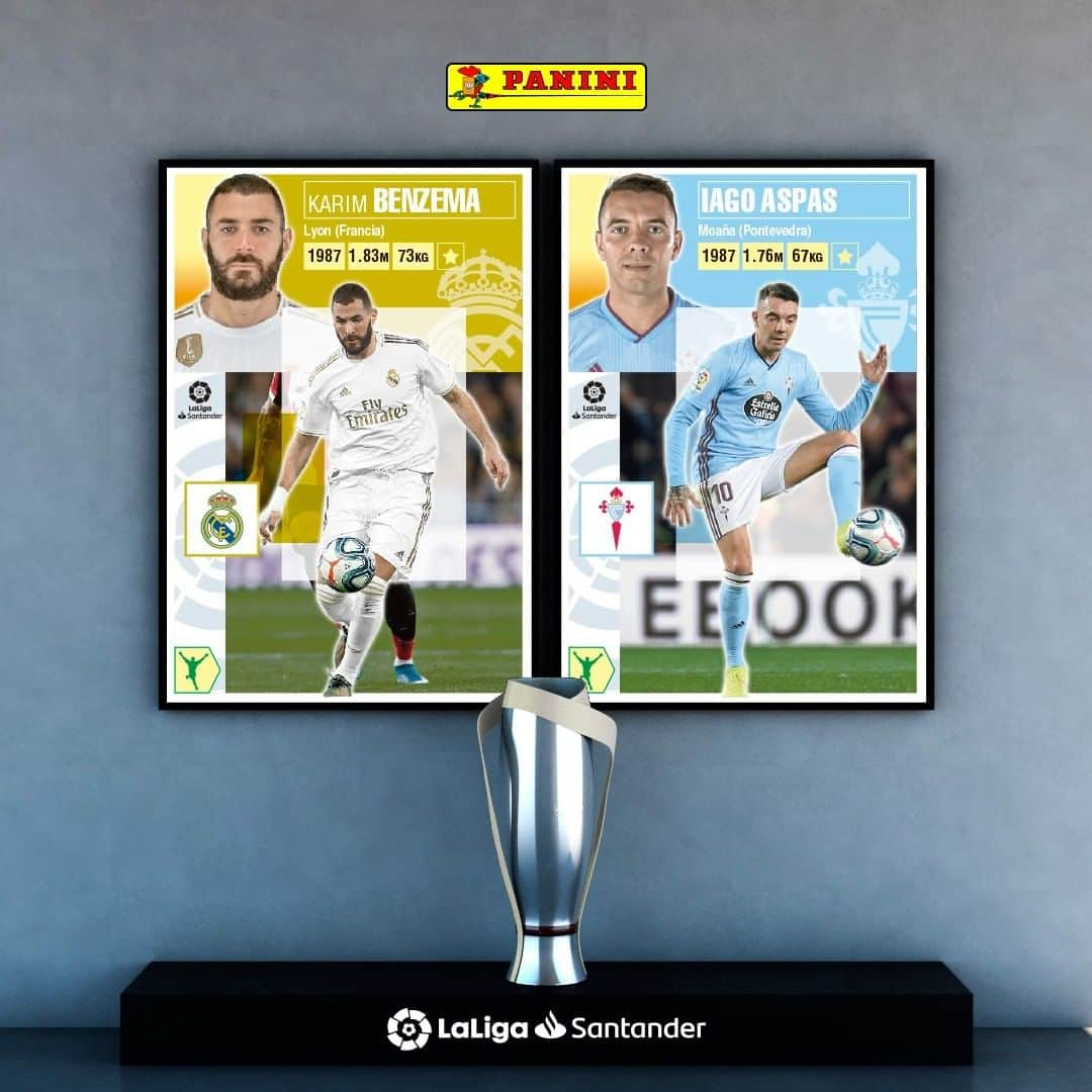 LFPさんのインスタグラム写真 - (LFPInstagram)「@karimbenzema & @i.aspas10, face to face! 🌟  ¡Benzema y Aspas, cara a cara! 🌟  #Panini #Benzema #Aspas #LaLiga #LaLigaSantander」1月1日 20時01分 - laliga