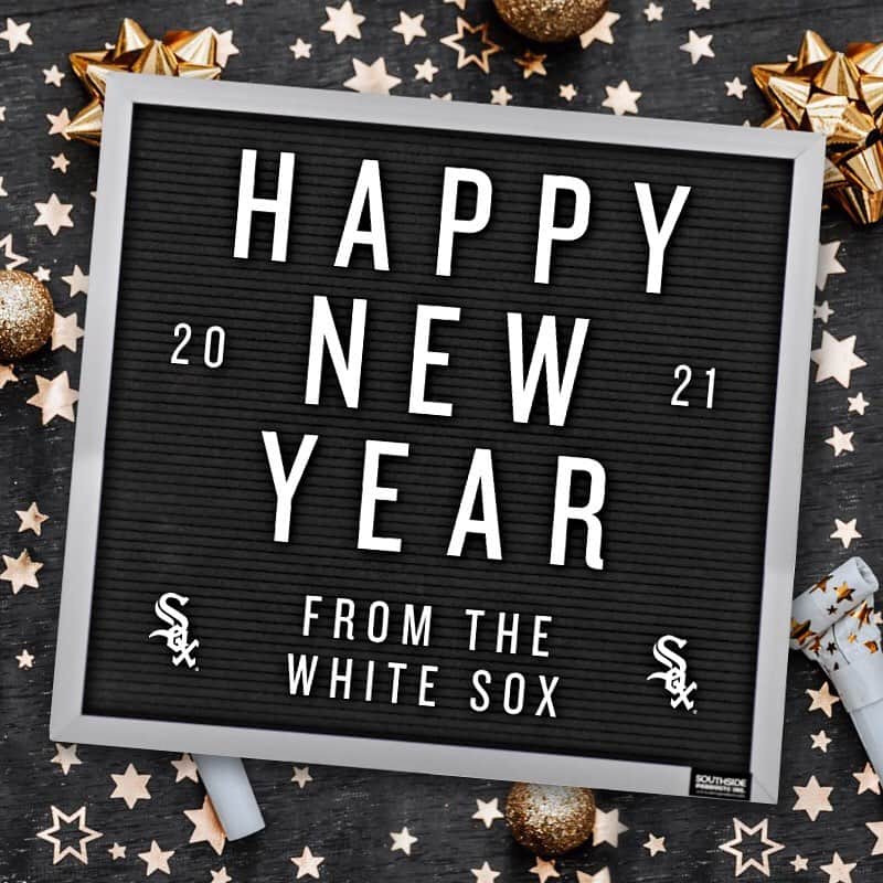 シカゴ・ホワイトソックスのインスタグラム：「Happy New Year, Sox fans! Wishing you a safe and happy 2021.」