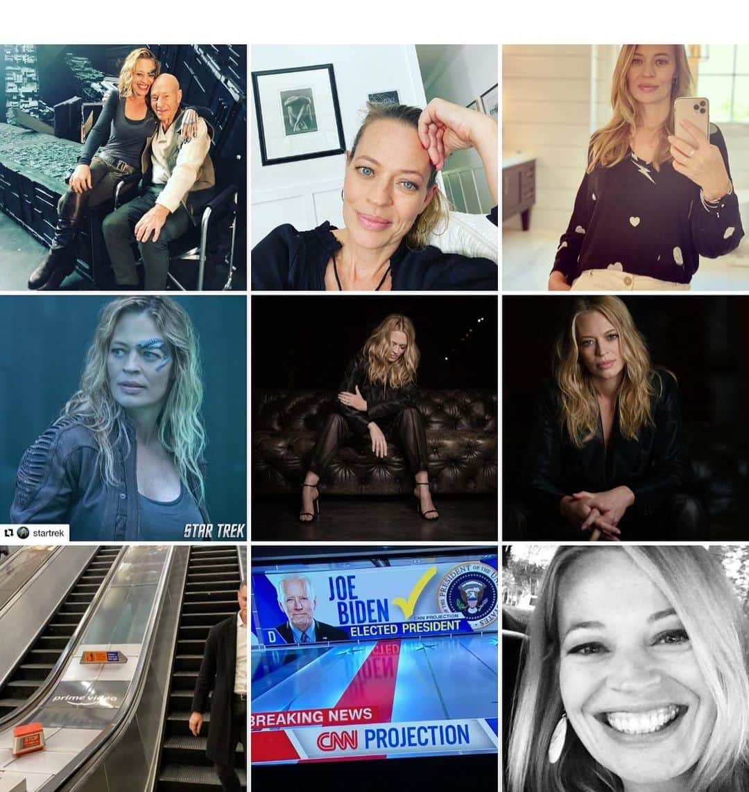 ジェリー・ライアンのインスタグラム：「My Top 9 of 2020. Wishing all of you a much happier 2021. To all who lost someone you loved this year, my heart is with you. And sending so much gratitude for our healthcare heroes fighting this horrible virus.  Stay safe, everyone. Onward and upward. ❤️」
