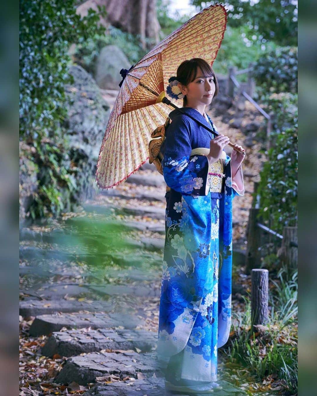 藍井エイルさんのインスタグラム写真 - (藍井エイルInstagram)「2021.1.1🦋  #藍井エイル  #eiraoi  #着物 #kimono」1月1日 15時47分 - aoieir