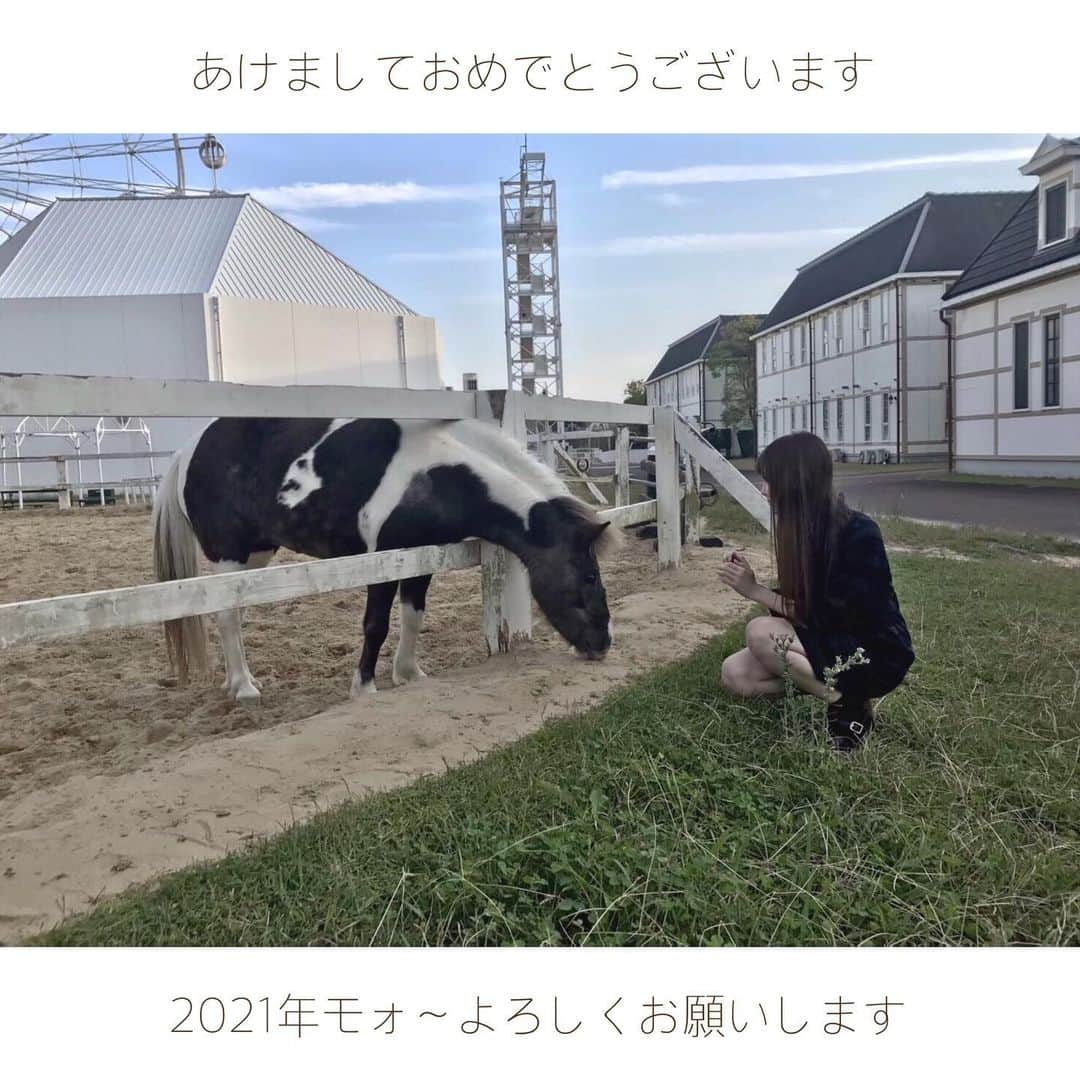 CHIHARUのインスタグラム：「3年前の #🐮 さまと。 今年は牛乳飲んで、元気を摂取🥛 地球がステキな一年になりますように。  #2021 #HappyNewYear」