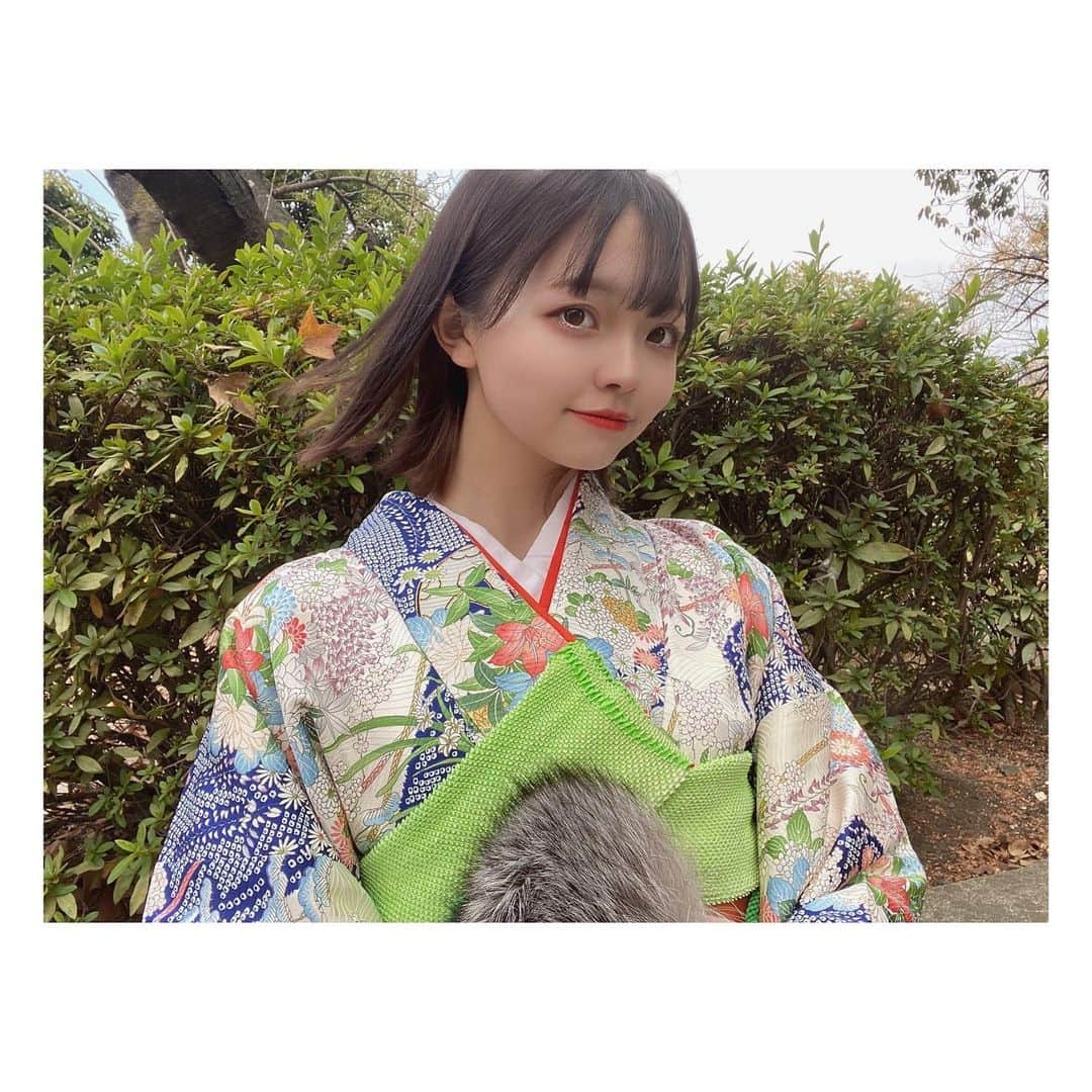 奥本陽菜さんのインスタグラム写真 - (奥本陽菜Instagram)「新年あけましておめでとうございます!! ・ ・ ・ ・ ・ ・ ・ 今年もばっこしかまして行きたいと思っております!!騒ぎ倒したいと思います🤫🤫🤫 ・ ・ 昨年に引き続き応援よろしくお願い致します!! ・ ・ ・ #着物 #元旦 #着物ヘア」1月1日 16時43分 - hinanohiroshima