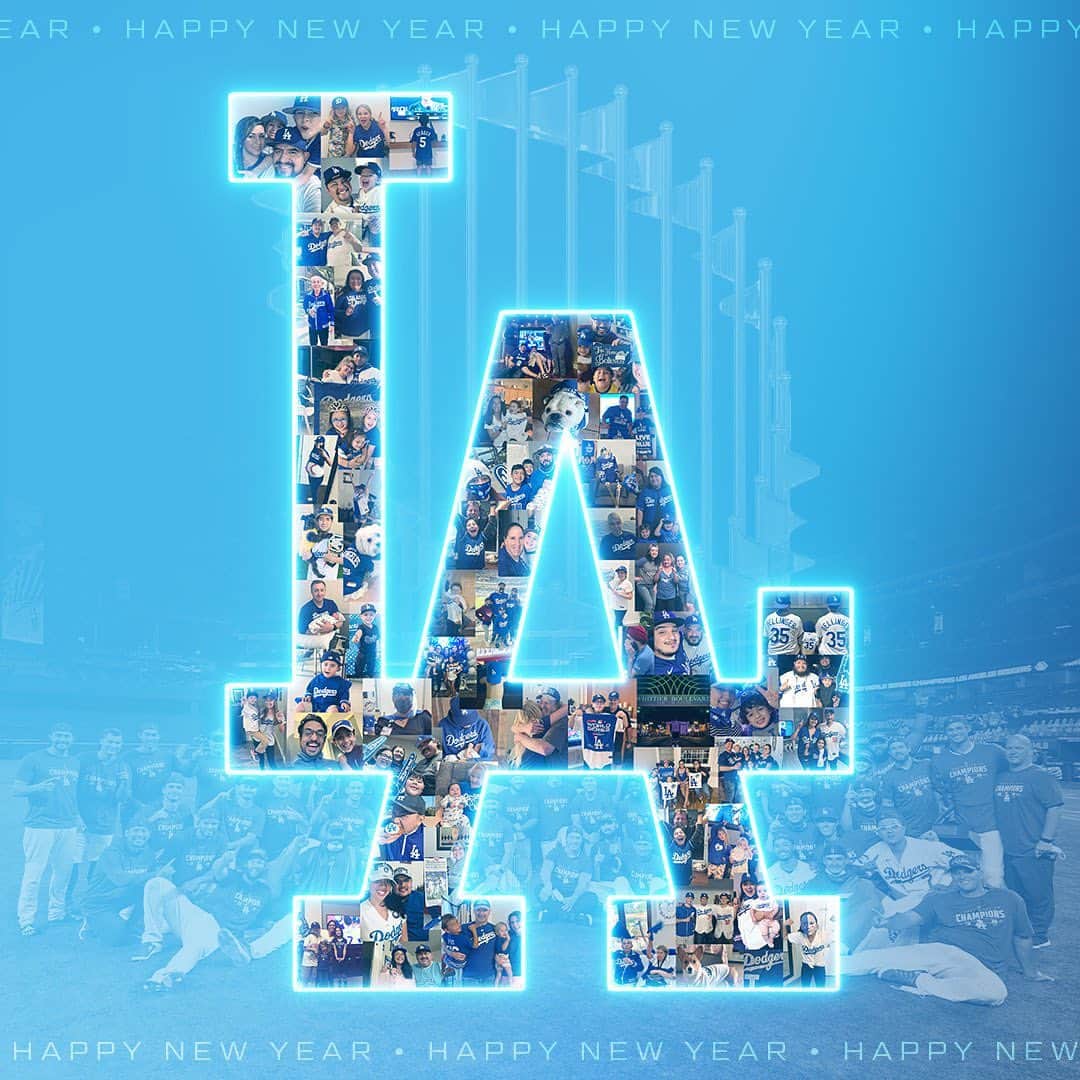Los Angeles Dodgersさんのインスタグラム写真 - (Los Angeles DodgersInstagram)「We may not have been together in person this season but it’s always #LATogether. Happy New Year!」1月1日 17時01分 - dodgers