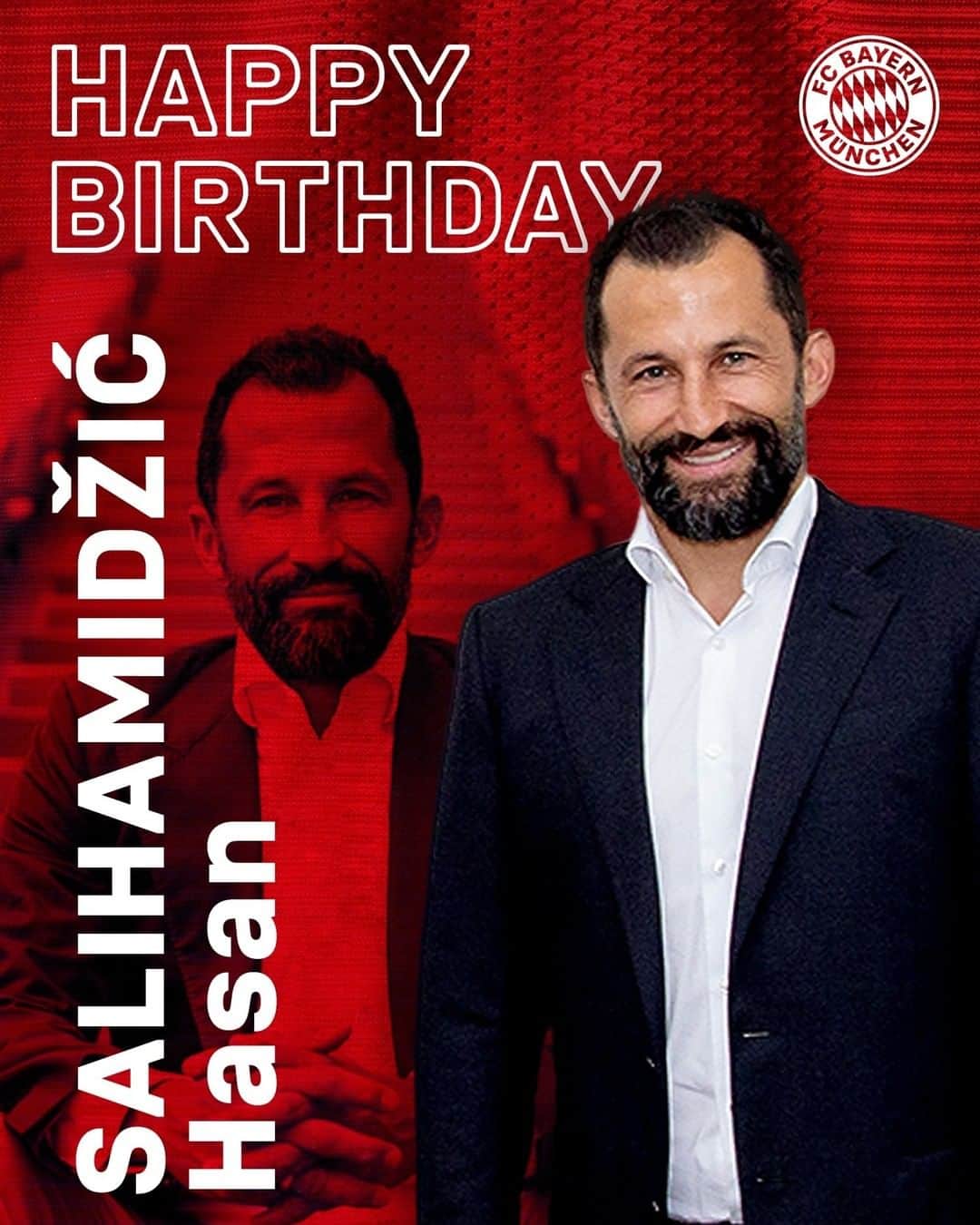 バイエルン・ミュンヘンさんのインスタグラム写真 - (バイエルン・ミュンヘンInstagram)「Happy Birthday, Hasan Salihamidžić! 🎂🎈 Our board member for sport turns 44 today. 🎊 #MiaSanMia  #FCBayern #packmas #HappyBirthday @brazzo_hasan_salihamidzic」1月1日 17時17分 - fcbayern
