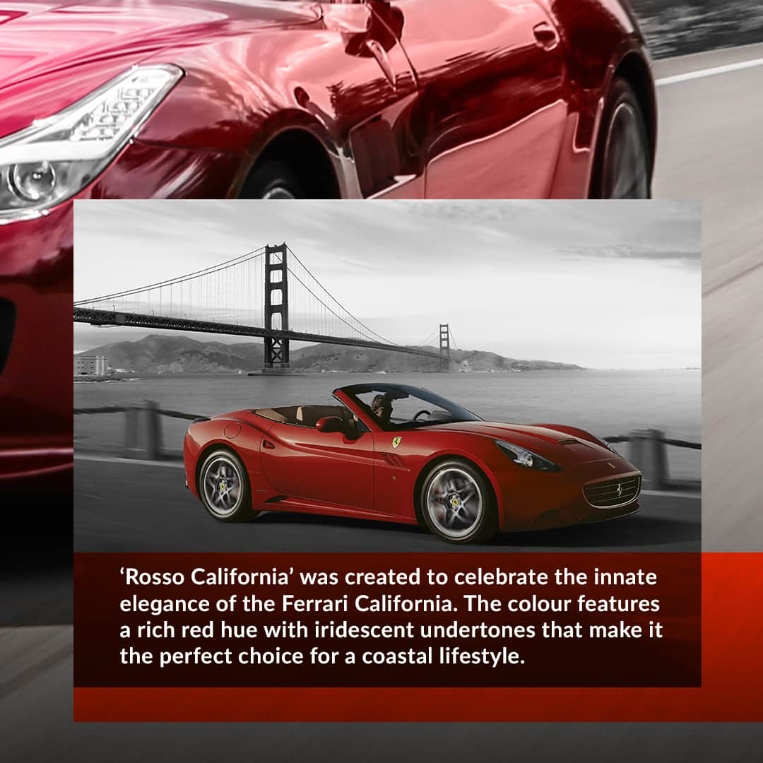 フェラーリさんのインスタグラム写真 - (フェラーリInstagram)「Discover a red that encapsulates true coastal sensations: ‘Rosso California’. Swipe to take a deep dive into the elegant colour.」1月1日 18時00分 - ferrari