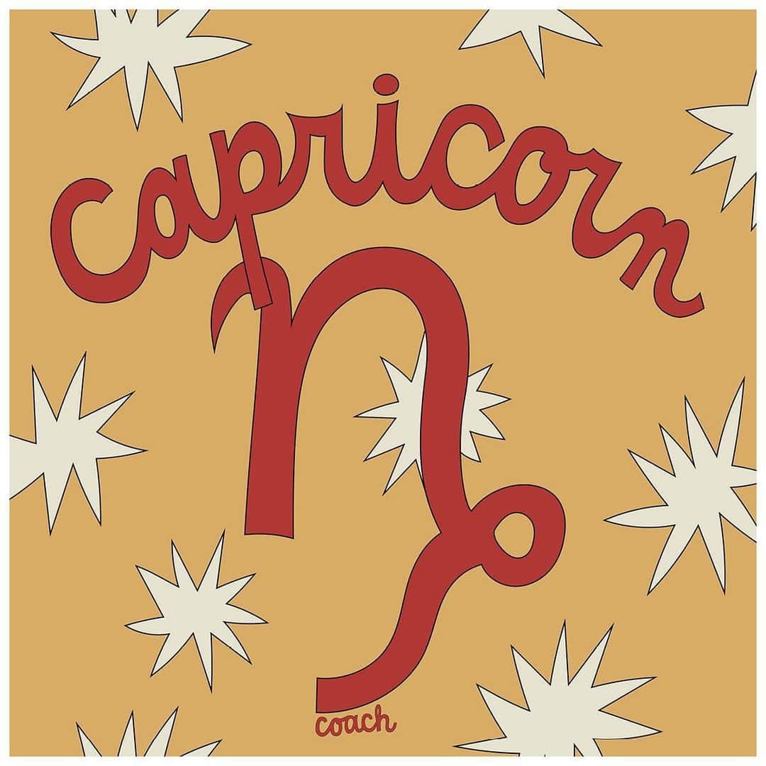 のインスタグラム：「Hey Capricorn, enjoy your success and don't forget to give yourself a little reward for it. Swipe right for more.   Haven't seen your sign yet? Find your full horoscope via the link in bio.   🎨: @hanminncheese  #CoachNY」
