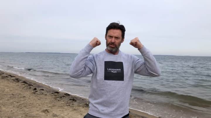 ヒュー・ジャックマンのインスタグラム：「🥶」
