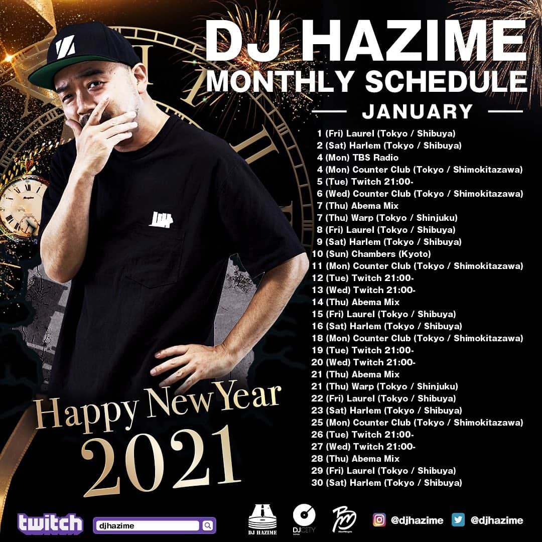 DJ HAZIMEのインスタグラム