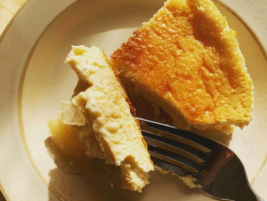 篠原理沙さんのインスタグラム写真 - (篠原理沙Instagram)「りんごキャラメリゼのチーズケーキ🍰 大晦日にせっせと作って、 元旦の朝に頬張りました。  ホイップクリームの代わりに豆乳を使って、砂糖も控えめに。 美味しかった！  #りんご #チーズケーキ #2021 #手作り #お菓子 #ケーキ作り #🍰 #2020 #タイムスリップケーキ #低糖質 #低カロリー #ヘルシーケーキ #ヘルシーお菓子 #健康」1月1日 20時25分 - shinorisachan