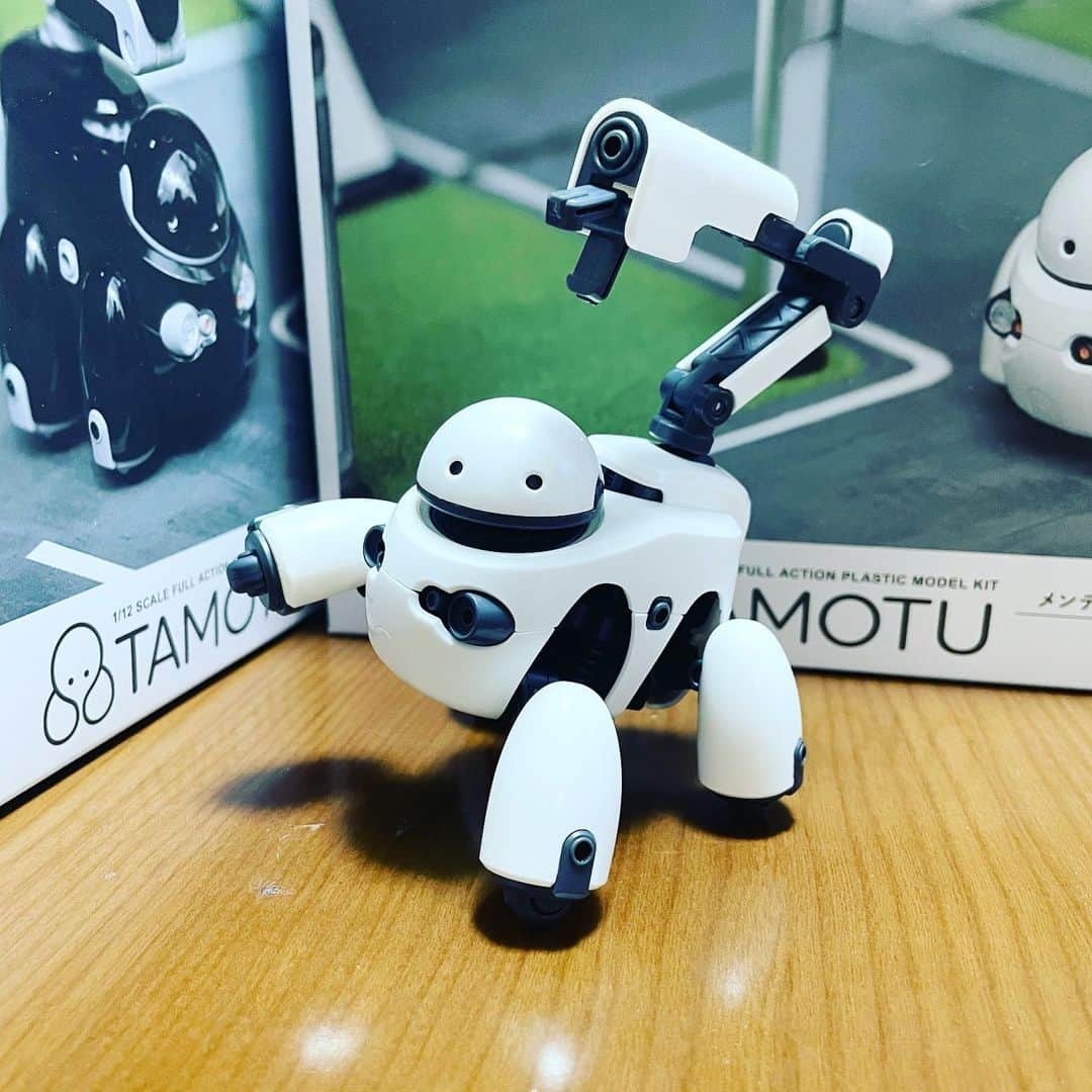 小森高博のインスタグラム：「TAMOTUくん、仮組み。かわいい。」