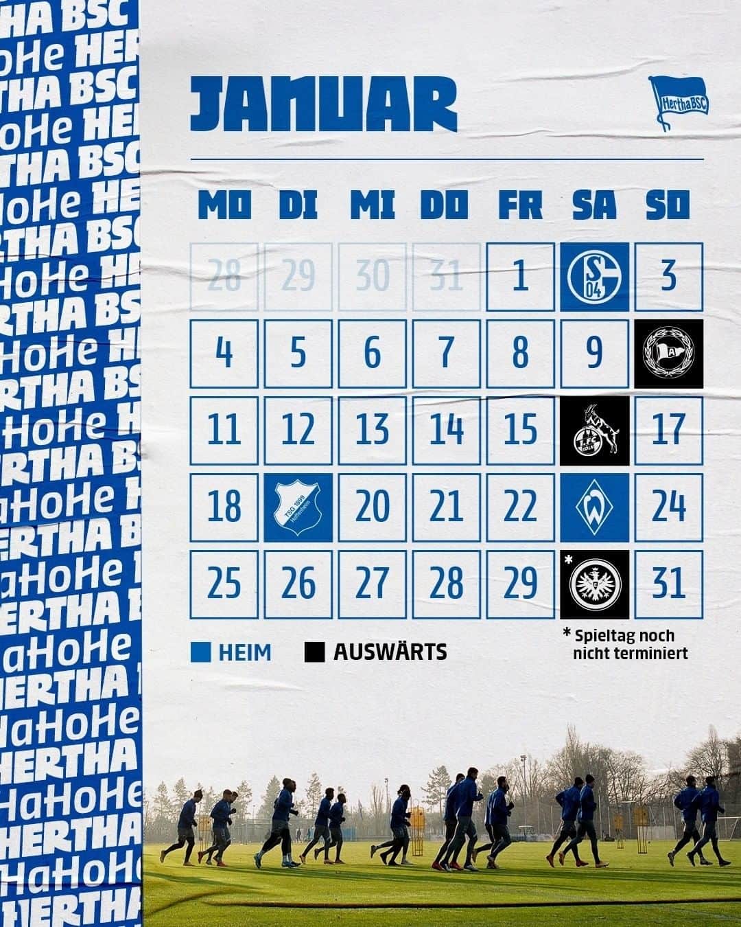 ヘルタ・ベルリンのインスタグラム：「Januar 2021! ✌️👋 . . #HaHoHe #herthabsc」