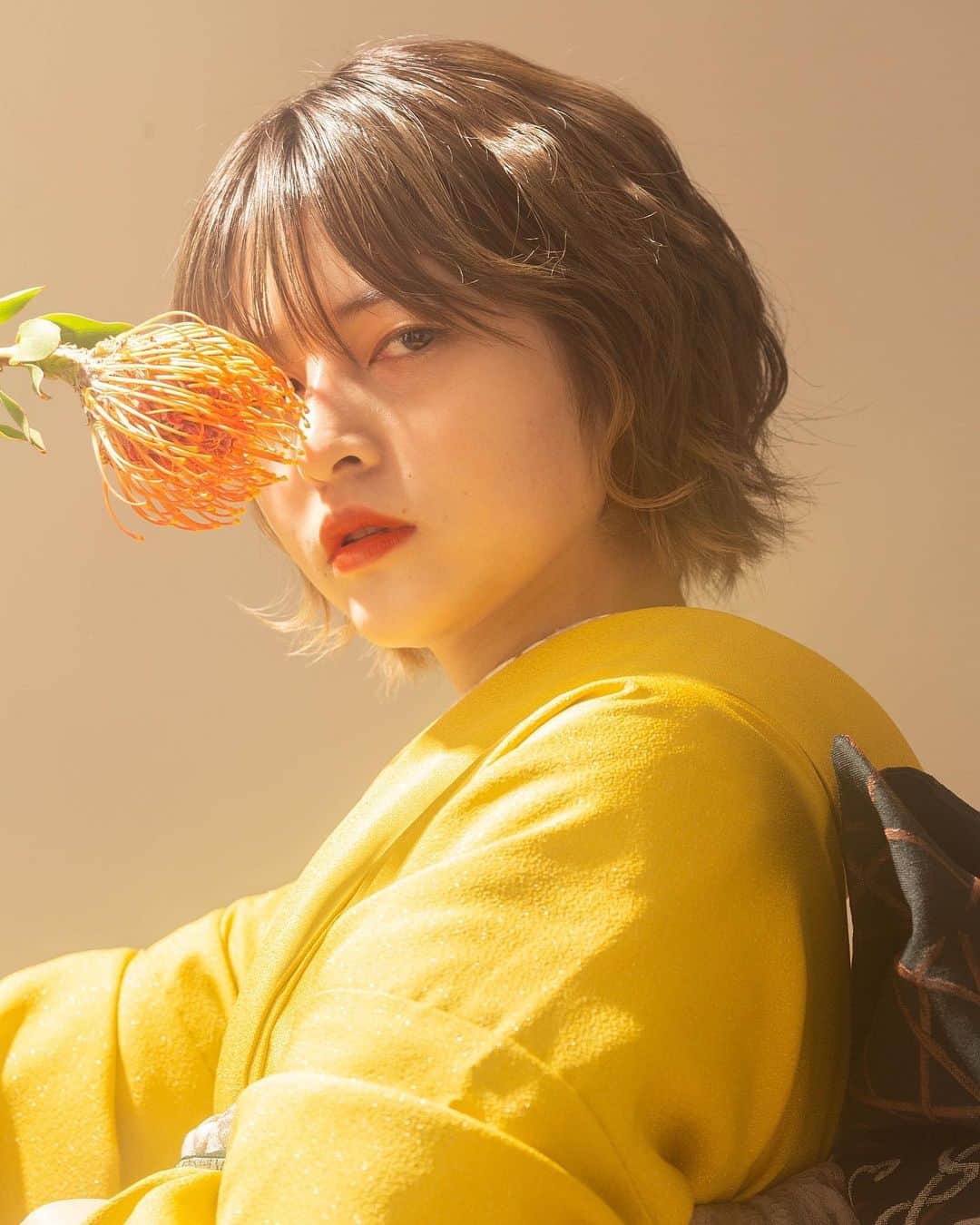 えなちぃのインスタグラム：「2021年もよろしくお願いします👘」