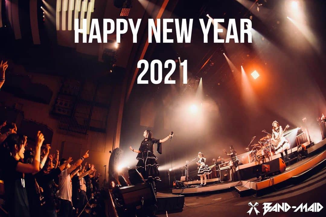 のインスタグラム：「Have a great new year! ☺️💞  #bandmaid #japaneserockband」