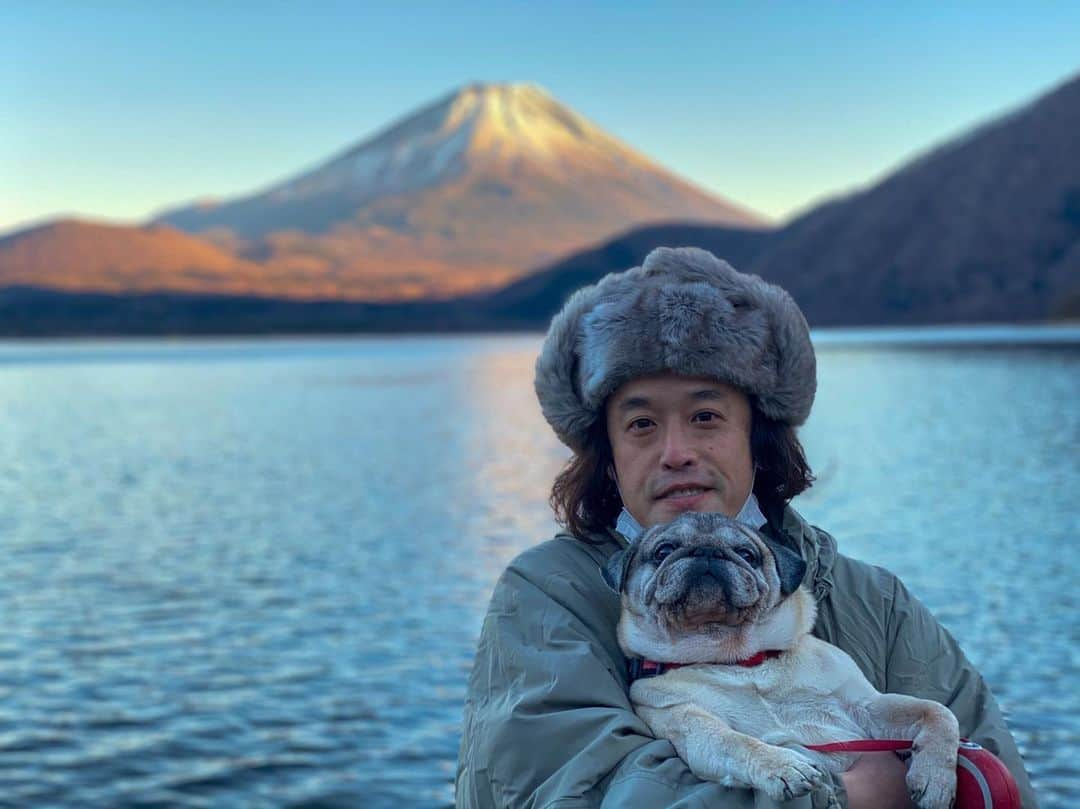 やついいちろうさんのインスタグラム写真 - (やついいちろうInstagram)「富士山を見に行った  #pug #pugs #puglife #puglove #パグ #パグスタグラム」1月1日 22時48分 - yatsuiichiro