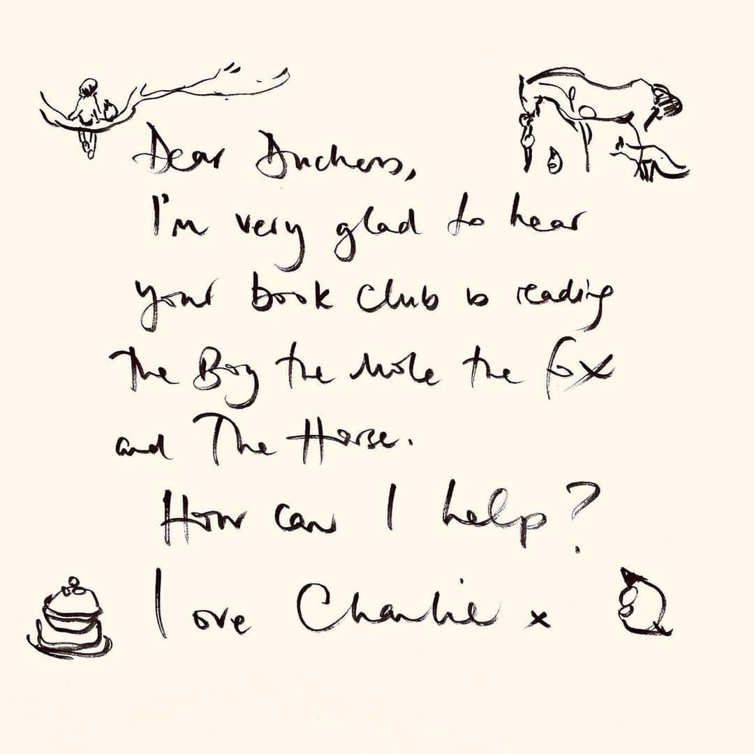 クラレンス邸さんのインスタグラム写真 - (クラレンス邸Instagram)「After first hearing about the @duchessofcornwallsreadingroom, @charliemackesy wrote a special note to Her Royal Highness, featuring some of his beloved characters from ‘The Boy, The Mole, The Fox and The Horse’.   Head over to @duchessofcornwallsreadingroom to find out more.   📖❄️ #TheReadingRoom Winter Season will be revealed on January 15th.」1月1日 23時44分 - clarencehouse
