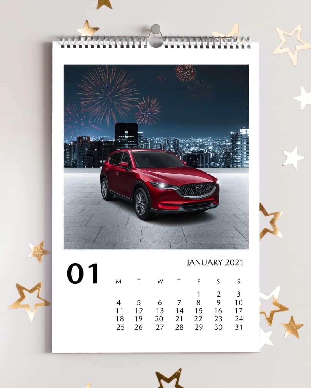 MAZDA Canadaのインスタグラム：「Turn the page on last year and look forward to what 2021 can bring. #Happynewyear from Mazda Canada.」