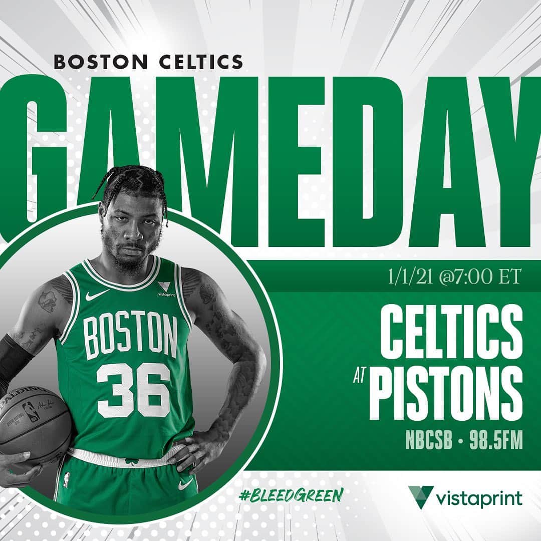 ボストン・セルティックスさんのインスタグラム写真 - (ボストン・セルティックスInstagram)「TONIGHT ☘️ Celtics at @detroitpistons, 7:00 p.m. on @nbcsboston and @985thesportshub #BleedGreen #BOSvsDET #LetsGoCeltics」1月2日 0時44分 - celtics