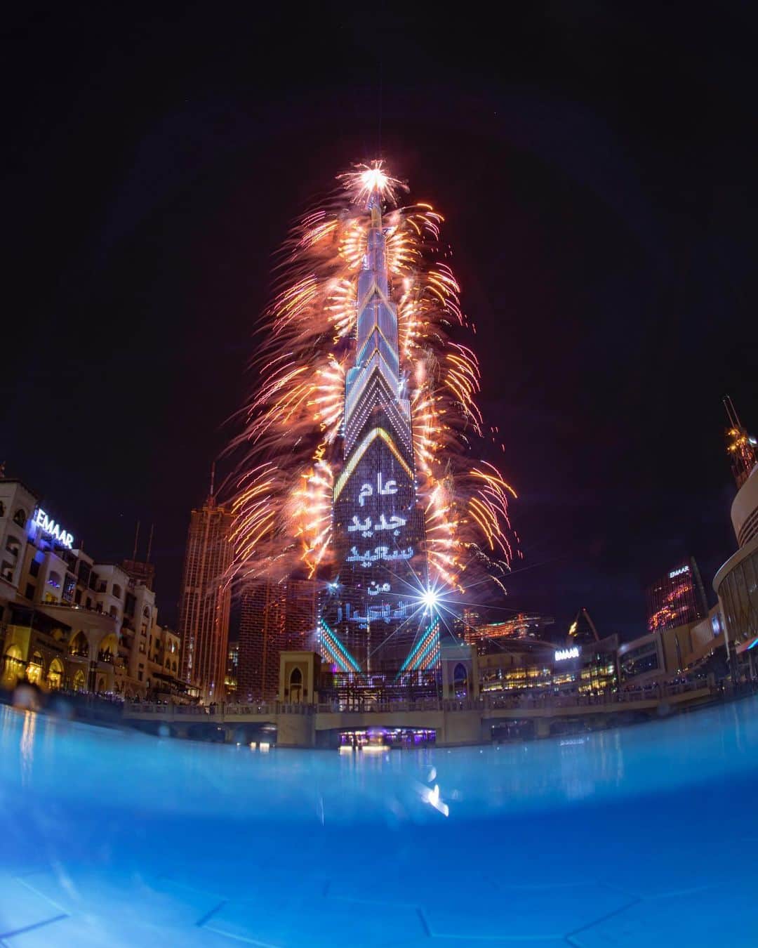 ドバイのインスタグラム：「Happy New Year #Dubai」