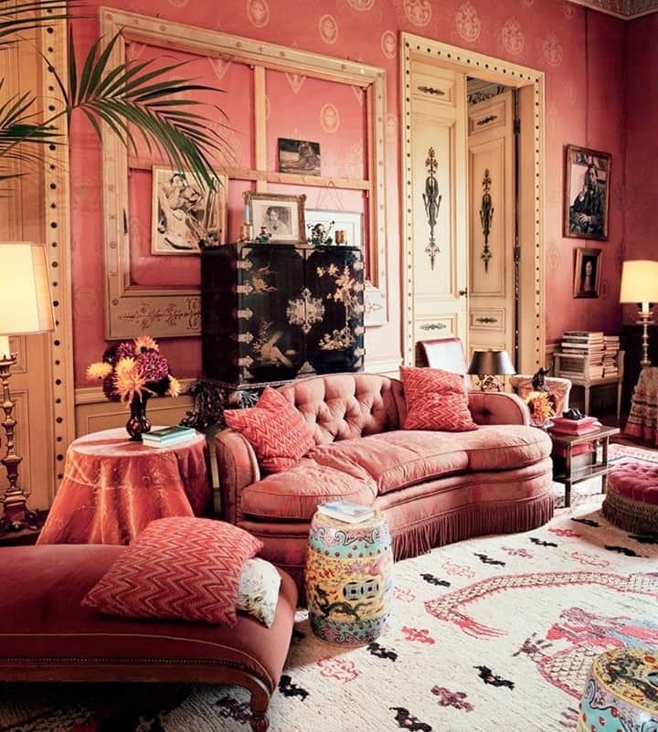 シー ニューヨークさんのインスタグラム写真 - (シー ニューヨークInstagram)「The Pink Salon in Dries Van Noten’s Lier, Belgium home. Photographed by François Halard」1月2日 2時27分 - seanewyork