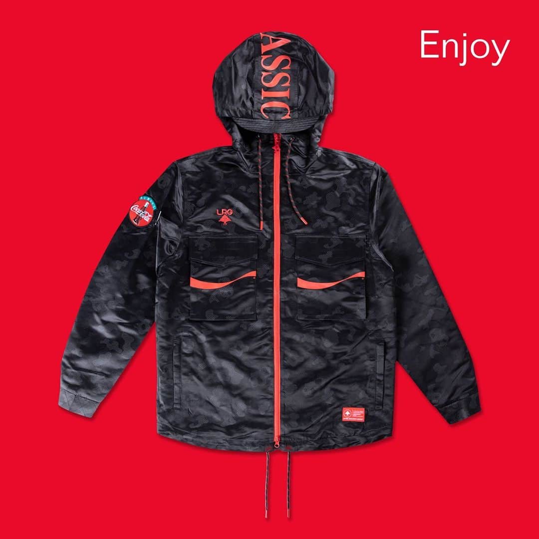 エルアールジーのインスタグラム：「THE LRG FOR COCA-COLA® Collection Panda Windbreaker. ©2020 The Coca-Cola Company. All rights reserved.」