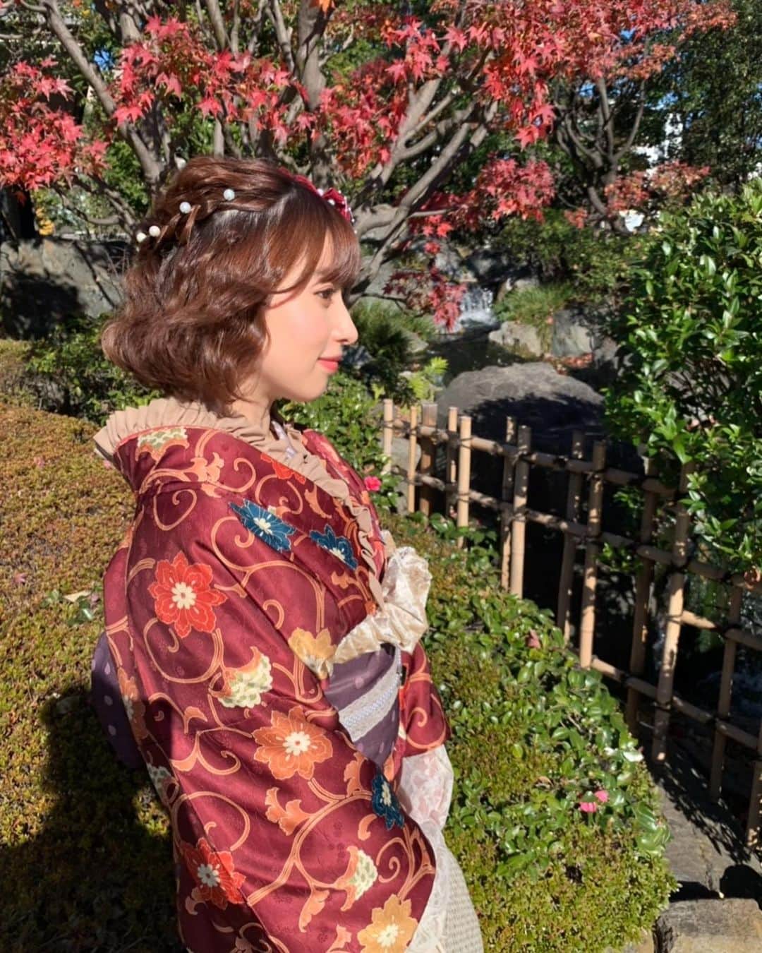 成瀬心美さんのインスタグラム写真 - (成瀬心美Instagram)「☀️ . . こんなにいいお天気だと どこかに行きたくなりますね！✨ . . あとで軽く 近所をお散歩しようかな👣 . . みんなは初夢見た？ . . #kimono #初夢」1月2日 13時28分 - coco3ndazo