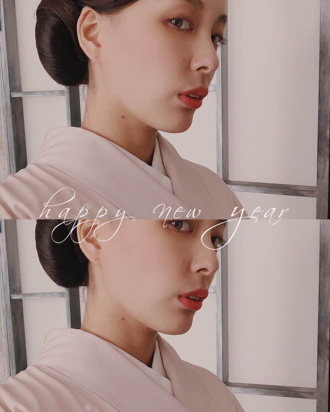 のインスタグラム：「: #2021 . .  　┏┓┏┓｡･ﾟﾟ･｡2021｡ﾟ☆ 　┃┗┛ appy☆ 　┃┏┓┃　new☆ 　┗┛┗┛　　year*ﾟ☆  本年も よろしくお願い致します🎍⛩ . . . #お正月 #newyear #あけましておめでとうございます #🎌 #🎍 #🎍happy🐶new🌅year✨ #hello2021 #ahappynewyear #賀正 #謹賀新年 #newyear2021 #2021 #mamagirl #実家でお正月 #2021年 #2021happynewyear #happynewyear2021 #モデル #フリーモデル #サロンモデル #サロンモデル希望 #着物 #着物女子」