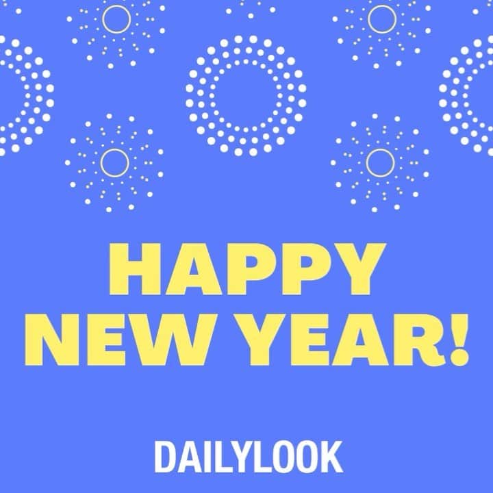 DAILYLOOKのインスタグラム：「Wishing you the best Year! 🥳✨  We are grateful for our DL Family and are excited to ring in 2021 with YOU!」