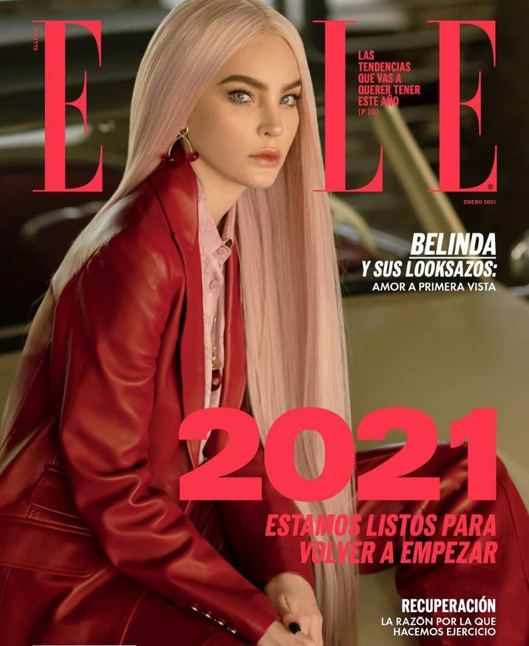 ベリンダのインスタグラム：「Portada Enero 2021 para @elle_mexico, muchas gracias a todo el equipo!!   Foto: @alexcordovaphoto Maquillaje: @roddogmakeup Peinado: @javierdiaz_hairstyle Peluca: @wigsbymammajee Moda: @raul_al y @jimmy.jimmy.james Editora general: @candanoclau Total look: @gucci Aretes: @tuzastoremexico Locación: @coven_productionboutique Producción: @ximenamorfin @fervillarreal.arte RP: @prensa_danna @prensadanna」