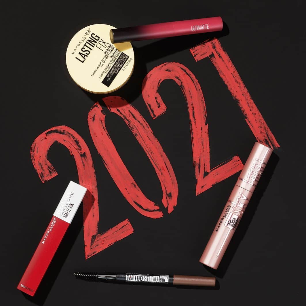 Maybelline New Yorkさんのインスタグラム写真 - (Maybelline New YorkInstagram)「For 2021, we’re coming out with some 🔥! Y’all not ready. 😏 Let us know in the comments which one of these products you’re most excited to try! #skyhighmascara #superstaymatteink #mnybrows #ultimatte #lastingfix」1月2日 7時10分 - maybelline