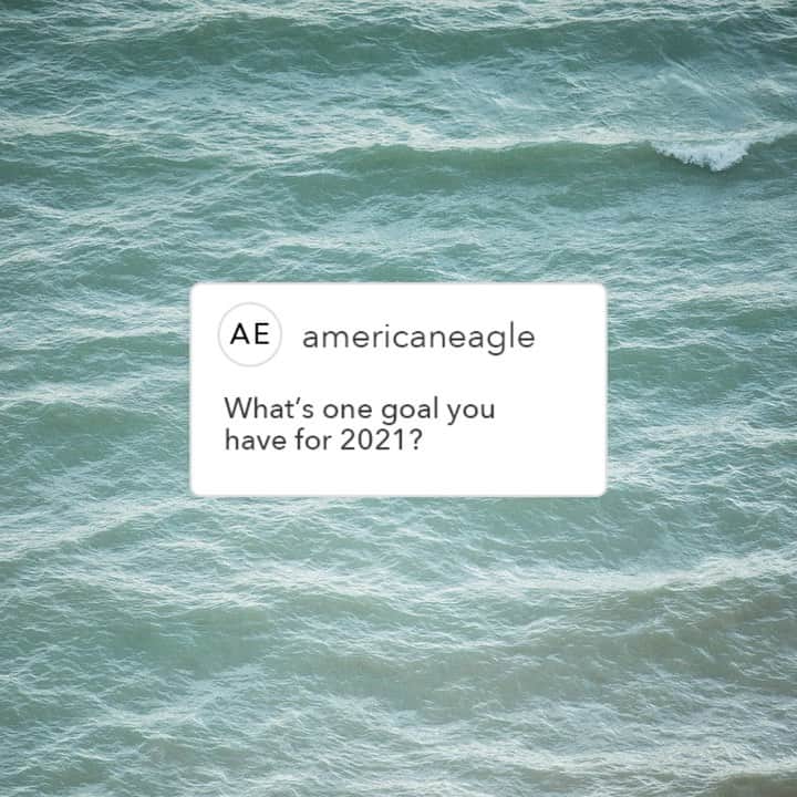 American Eagleのインスタグラム：「We asked you to share some of your New Year’s goals. Here are just a few of the ways you continue to inspire us!」