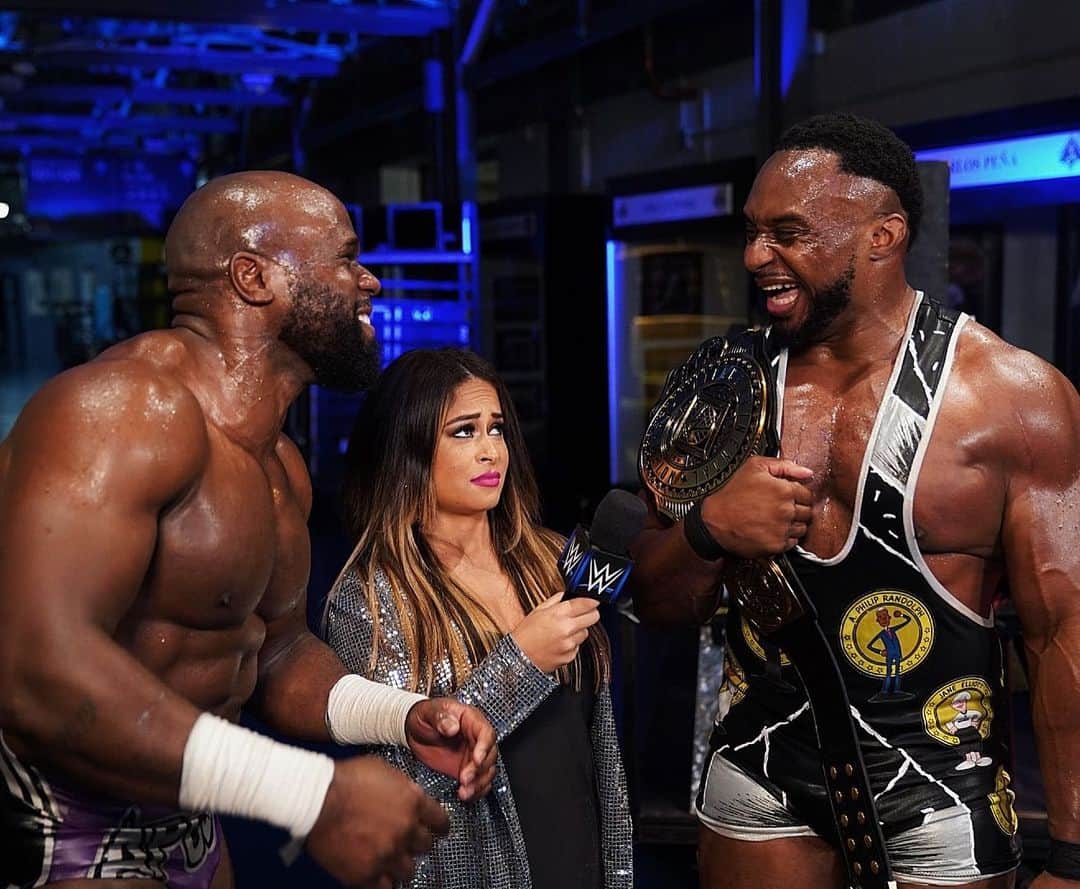 WWEさんのインスタグラム写真 - (WWEInstagram)「Will it be smiles and laughs next week when @wwebige defends the #ICTitle against @apollowwe? #SmackDown」1月2日 10時47分 - wwe